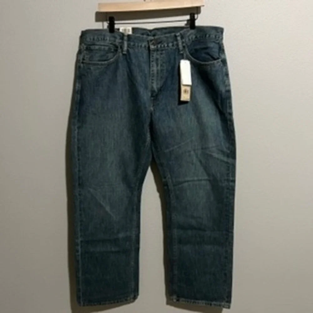 Levi's 559 Relaxed‎ Straight Mens Blue Jeans 38x32 Medium Wash Denim New